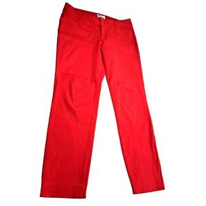 Old Navy The Pixie Pant Women's 4 Red 28x27" Cropped Valentines Day